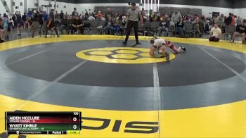 105 lbs Quarterfinals (8 Team) - Aiden McClure, Steller Trained vs Wyatt Kimble, CP Wrestling Academy
