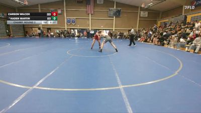 184 lbs Champ. Round 2 - Kaden Martin, Arizona Christian University vs Carson Wilcox, Sierra College