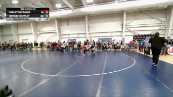 100 lbs Quarterfinal - Hadley Huffaker, Evanston vs Jennesi Crowley, Altamont