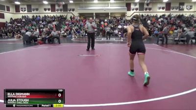 120 lbs Round 1 - Julia Stough, Waverly-Shell Rock vs Ella Digmann, Western Dubuque