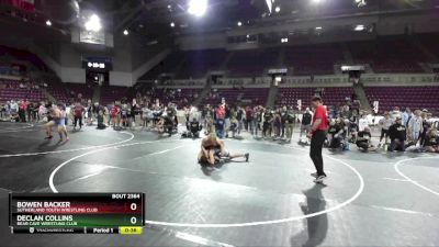 132 lbs 1st Place Match - Bowen Backer, Sutherland Youth Wrestling Club vs Declan Collins, Bear Cave Wrestling Club