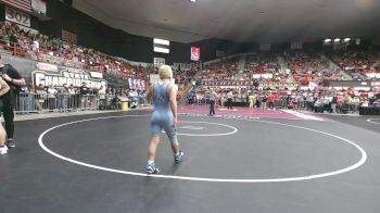 132 lbs Champ. Round 1 - Tanner Loughrie, Haven HS vs Jeremiah Gonzalez, Scott Community HS