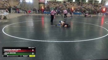 55 lbs Semifinal - Jonas Bacon, SDWA vs Samson Marchetti, Big Red Wrestling Club