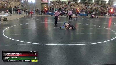 55 lbs Semifinal - Jonas Bacon, SDWA vs Samson Marchetti, Big Red Wrestling Club