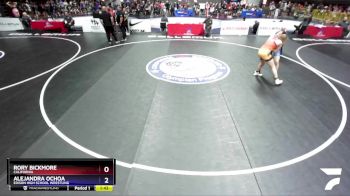 170 lbs Cons. Round 1 - Rory Bickmore, California vs Alejandra Ochoa, Edison High School Wrestling
