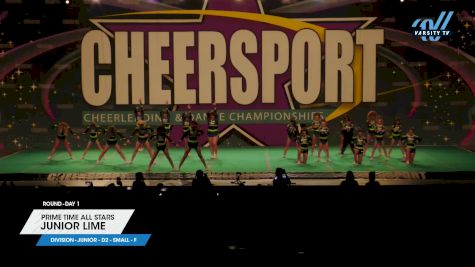 Prime Time All Stars - Junior Lime [2024 L2 Junior - D2 - Small - F Day 1] 2024 CHEERSPORT National All Star Cheerleading Championship