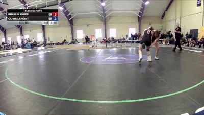138 lbs Round 1 - Braylin Jones, Edinboro vs Olivia Lapoint, D`Youville University
