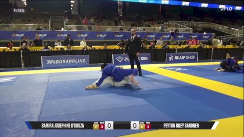 Peyton Riley Sandner vs Samira Josephine D'Souza 2026 Pan Jiu Jitsu IBJJF Championship