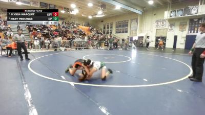 105 lbs Semifinal - Alyssa Marquez, Chaffey vs Riley Pestanas, Poly/Long Beach