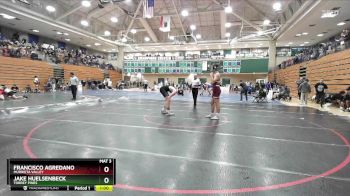 120 lbs Cons. Round 3 - Francisco Agredano, Murrieta Valley vs Jake Huelsenbeck, Torrey Pines