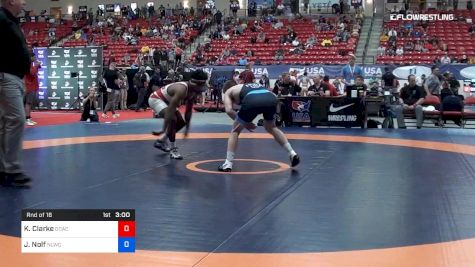 70 kg Rnd Of 16 - Kizhan Clarke, DCAC vs Jason Nolf, Nittany Lion Wrestling Club