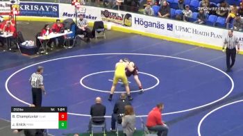 252 lbs Semifinal - Brock Champluvier, Clarion vs Joseph Enick, Penn Trafford