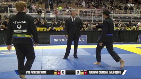 Aureliano Cristoval Emilio Segur vs Kyle Patrick Newman 2025 Pan Jiu Jitsu IBJJF Championship