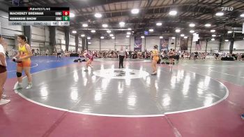 132 lbs Rr Rnd 3 - Mackenzy Brennan, OBWC Scarlet vs Kennedie Snow, East Rowan Wrestling Club