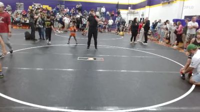 55 lbs Quarterfinal - Brody Purvis, Mighty Warriors Wrestling Acad vs Grayson Link, Summerville Take Down