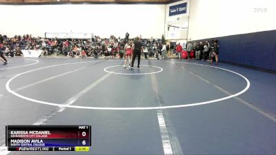 110 lbs Quarterfinal - Kendra Ryan, North Central College vs Samira Mason, San Joaquin Delta College