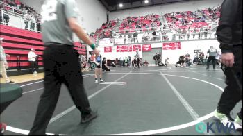 49 lbs Consi Of 4 - Maverick Meadows, Tuttle Wrestling vs Luke Emerson, Hennessey Takedown Club