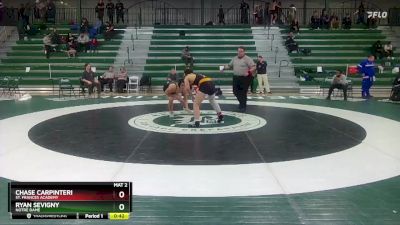 157 lbs Cons. Round 3 - Chase Carpinteri, St. Frances Academy vs Ryan Sevigny, Notre Dame