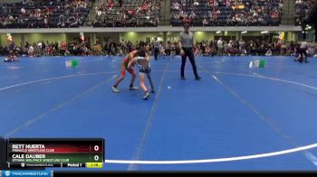 80 lbs Quarterfinal - Rett Huerta, Pinnacle Wrestling Club vs Cale Dauber, Ottawa Wolfpack Wrestling Club