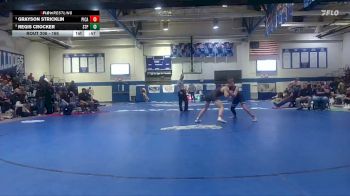 165 lbs Cons. Semi - Regis Crocker, St. Patrick`s High School vs Grayson Stricklin, Picayune High School