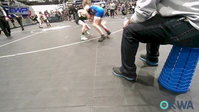 73 lbs Quarterfinal - Beau Myers, Bridge Creek Youth Wrestling vs Cyrus Baker, Harrah Little League Wrestling