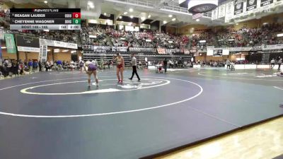 145 lbs Quarterfinal - Cheyenne Wagoner, Douglass Hs vs Reagan Lauber, Osborne HS