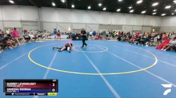127 lbs Placement Matches (8 Team) - Audrey Levendusky, Tennessee Red vs Vanessa Egorah, Texas Red