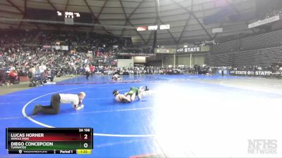2A 106 lbs Champ. Round 1 - Lucas Horner, Shadle Park vs Diego Concepcion, Tumwater