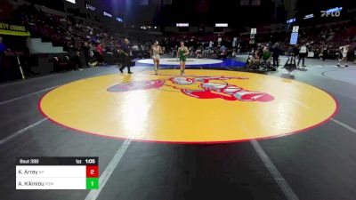 152 lbs Round Of 16 - Kristofer Arrey, Riverside Poly (SS) vs Aliaksandr Kikiniou, Poway (SD)