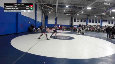 132 lbs Consi Of 16 #2 - Matthew Pini, Natick vs Dillan Mueller, Norton