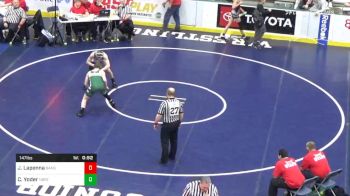 147 lbs Consolation - Joey Lapenna, Bangor vs Connor Yoder, North Star
