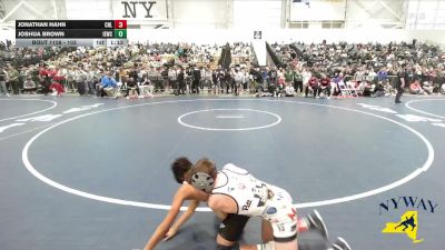 103 lbs Champ. Round 2 - Jonathan Hahn, Club Not Listed vs Joshua Brown, Irondequoit Eagles Wrestling Club