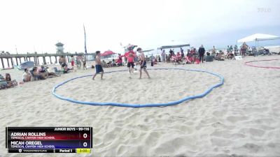 99-116 lbs Round 2 - Adrian Rollins, Temescal Canyon High School vs Micah Oregel, Temescal Canyon High School