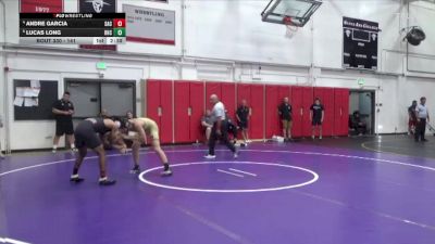 141 lbs 3rd Place Match - Lucas Long, Rio Hondo College vs Andre Garcia, Santa Ana College