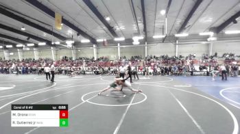 138 lbs Consi Of 8 #2 - Mason Orona, Round Valley High School vs Richard Gutierrez Jr, Badlands WC