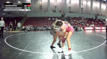 105-112 lbs 1st Place Match - Maggie Winans, Great Neck Wrestling Club vs Mackenzie Anderson, Shenandoah Valley Wrestling Cl