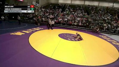 6A 130 lbs 3rd Place Match - Millie Leib, Davis vs Amelia Roennebeck, Syracuse