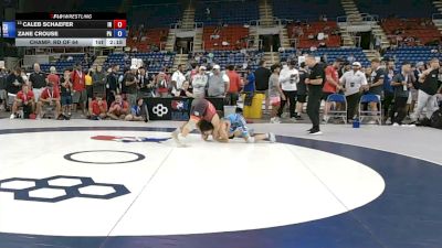 132 lbs Champ. Rd Of 64 - Caleb Schaefer, Indiana vs Zane Crouse, Pennsylvania