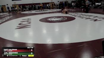 133 lbs Cons. Round 2 - Cael Weinzweig, UW - La Crosse vs Matt Haldiman, UW - La Crosse