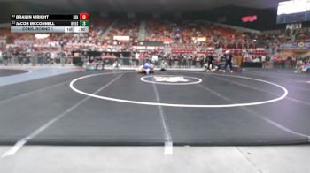 285 lbs Cons. Round 1 - Brailin Wright, El Dorado HS vs Jacob Mcconnell, Wellsville HS