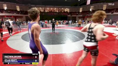 144 lbs Cons. Round 4 - Matthew Snyder, El Reno F/G Wrestling Club vs Dylan Bratt, Chickasha Wrestling