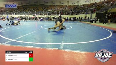 170 lbs Quarterfinal - Ryker Smith, Weatherford Youth Wrestling vs Hadrian Moore, Standfast