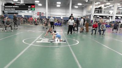 48 lbs Consi Of 8 #1 - Jackson Newell, Red Roots WC vs Rocco Pico, Southside WC
