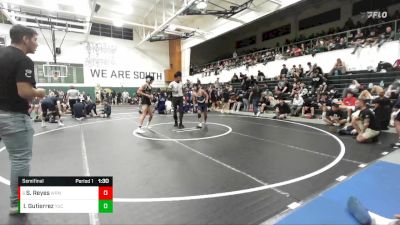 132 lbs Semifinal - Santos Reyes, Warren vs Ian Gutierrez, Yucaipa