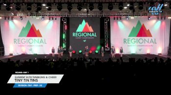 Element Elite Tumbling & Cheer - TINY TIN TINS [2024 L1.1 Tiny - PREP - D2 Day 1] 2024 The Midwest Regional Summit
