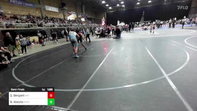 156 lbs Semifinal - Quentin Bergant, Mat Burners WC vs Braylon Abeyta, Pueblo Central