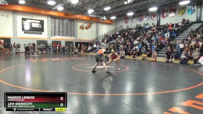 N-11 lbs Semifinal - Levi Swancutt, Big Game Wrestling Club vs Maddox Lennox, Marion Wolves