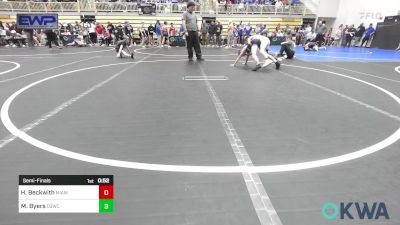 80 lbs Semifinal - Hayden Beckwith, Miami vs Mason Byers, D3 Wrestling Cluib