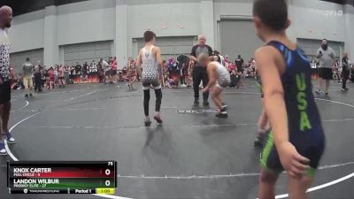 75 lbs Round 5 (8 Team) - Knox Carter, Full Circle vs Landon Wilbur, Prodigy Elite