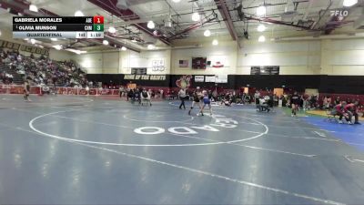 100 lbs Quarterfinal - Olivia Munson, Chaminade vs Gabriela Morales, Adelanto